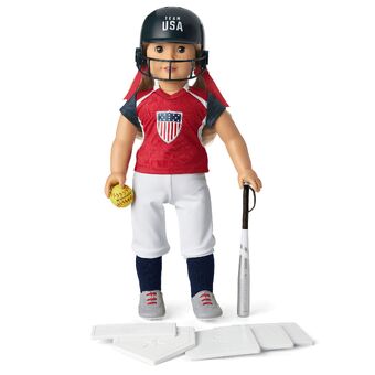 american girl doll softball