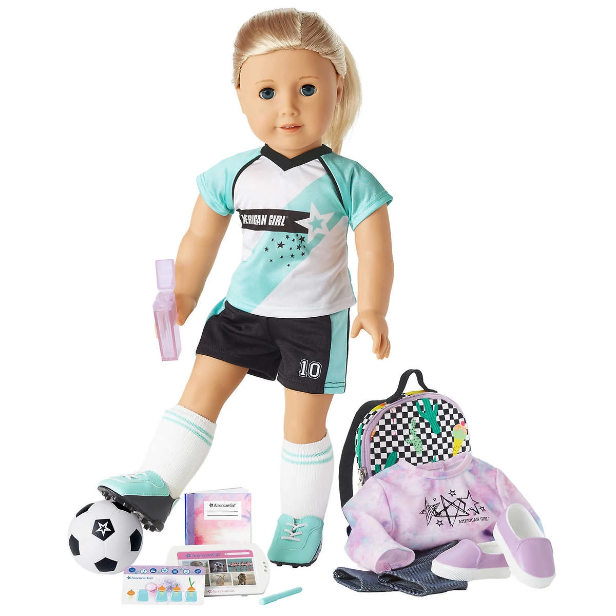 American Girl Truly Me Doll and School Day to Soccer Play Set ...