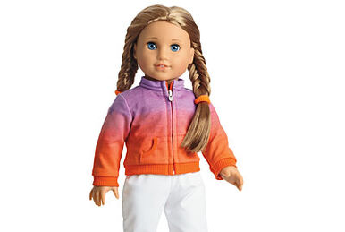 American Girl a purple water bottle for 18'' doll McKenna's ACCESSORIES  drinks