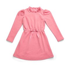 RosyRadiancePuffSleeveDress-Kids