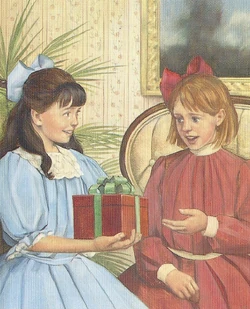 Samantha gives Nellie her gift.