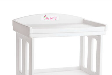 American Girl Doll Bitty Baby Changing Table Pad Storage Nursery Furniture