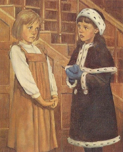 Samantha tries to talk to Nellie in the kitchen.