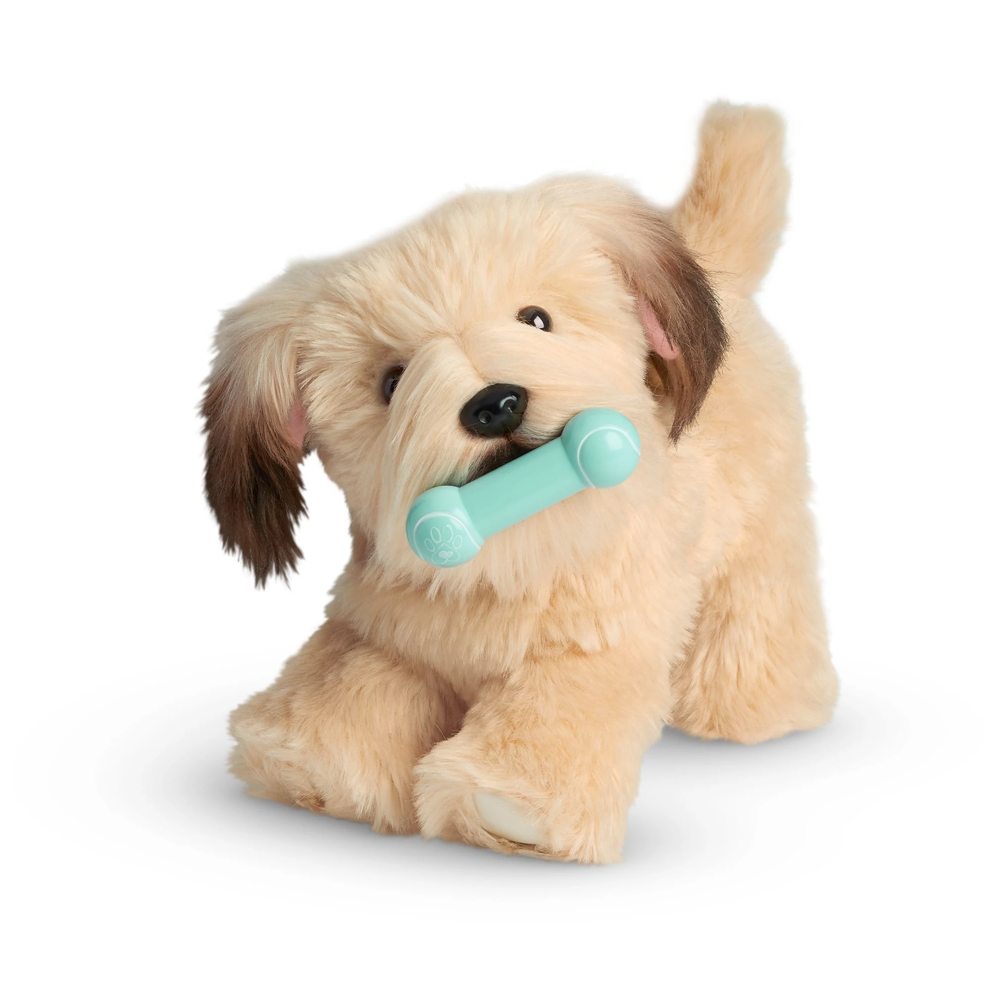 American Girl Barker Posey Tan Dog for 18-inch Dolls plus Pet Accessories