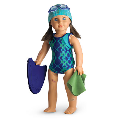 american girl doll swimming suits