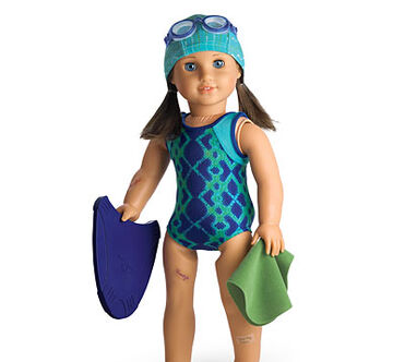 American girl swim top