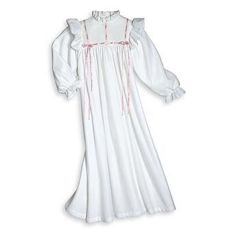 girls white night gown