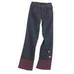 Flower-Trimmed Jeans.