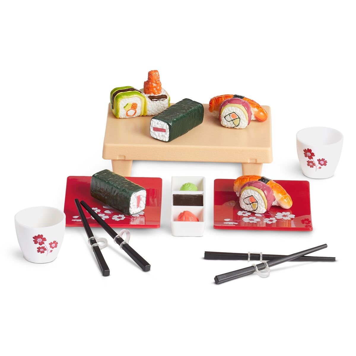 Sushi Restaurant American Girl and Wellie Wishers Doll Food