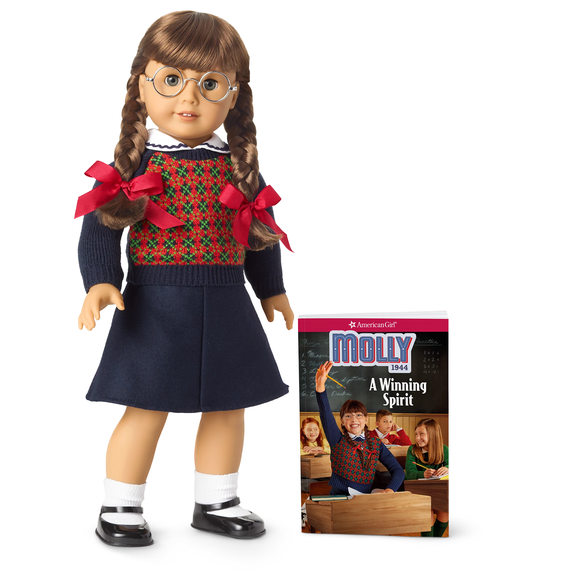 American Girl Doll MOLLY Beforever Meet Outfit~Sweater~Skirt~Saddle Shoe~NO DOLL