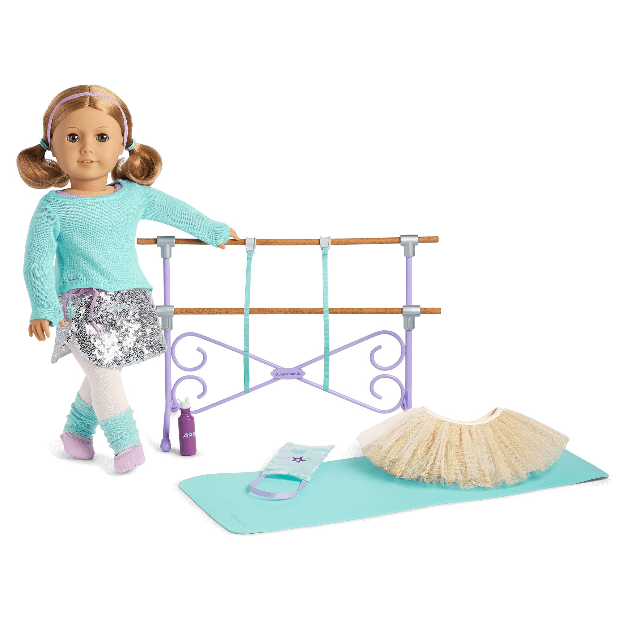 american girl ballet barre and outfit set