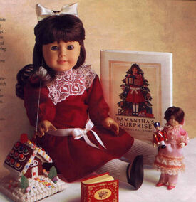 American girl sale doll christmas dress