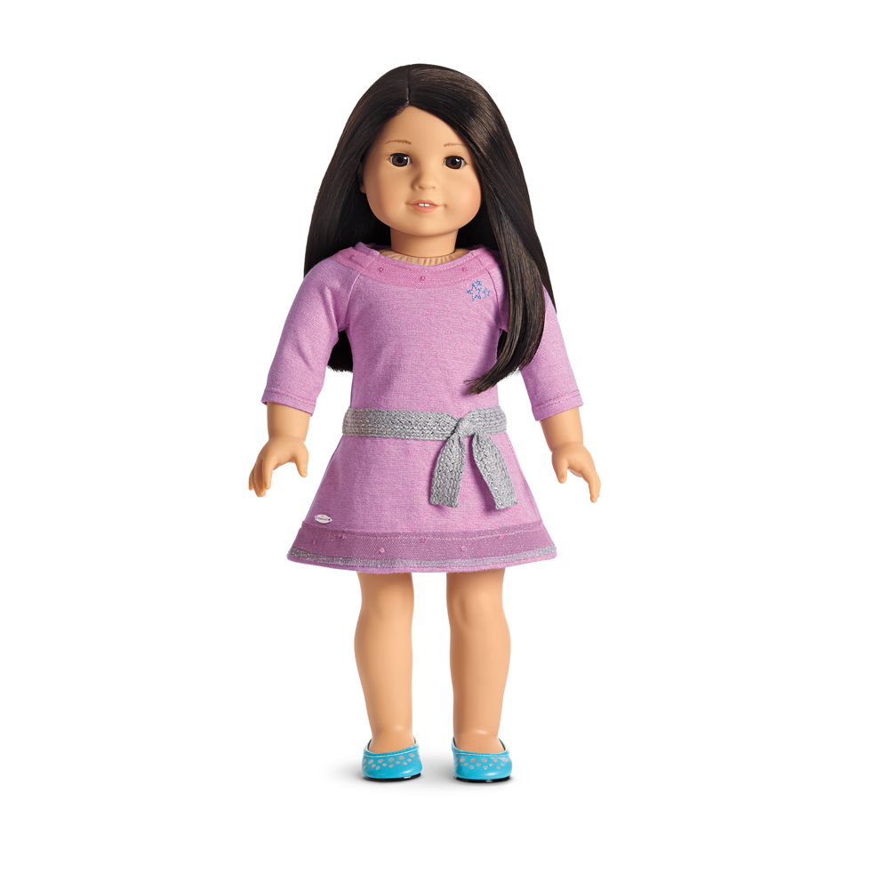 American girl sales purple dress