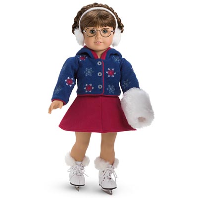 american girl ice skating set