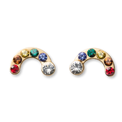 Radiant Rainbow Stud Earrings.