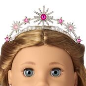 Tiara and light brunette doll's highlights.