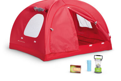 American Girl プレイテント Truly Me™ 18-inch Doll #27 & S'more Fun Camping Set
