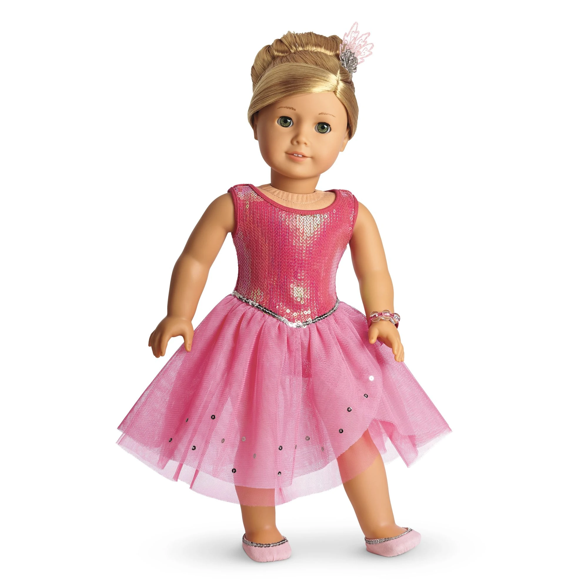 Jupe Pailletée Pour Poupée American Girl Isabelle - Taille 10/12 Ans, Lavande, Occasion Très Bon état