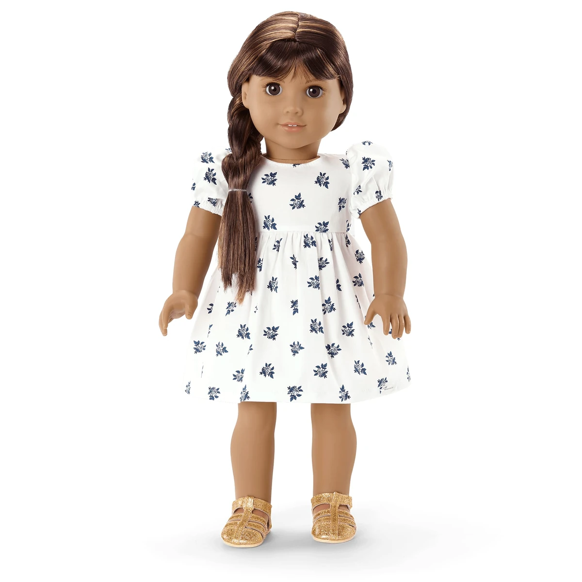 american girl doll blue dress Hanukkah Celebration Outfit for 18-inch Dolls main image 1