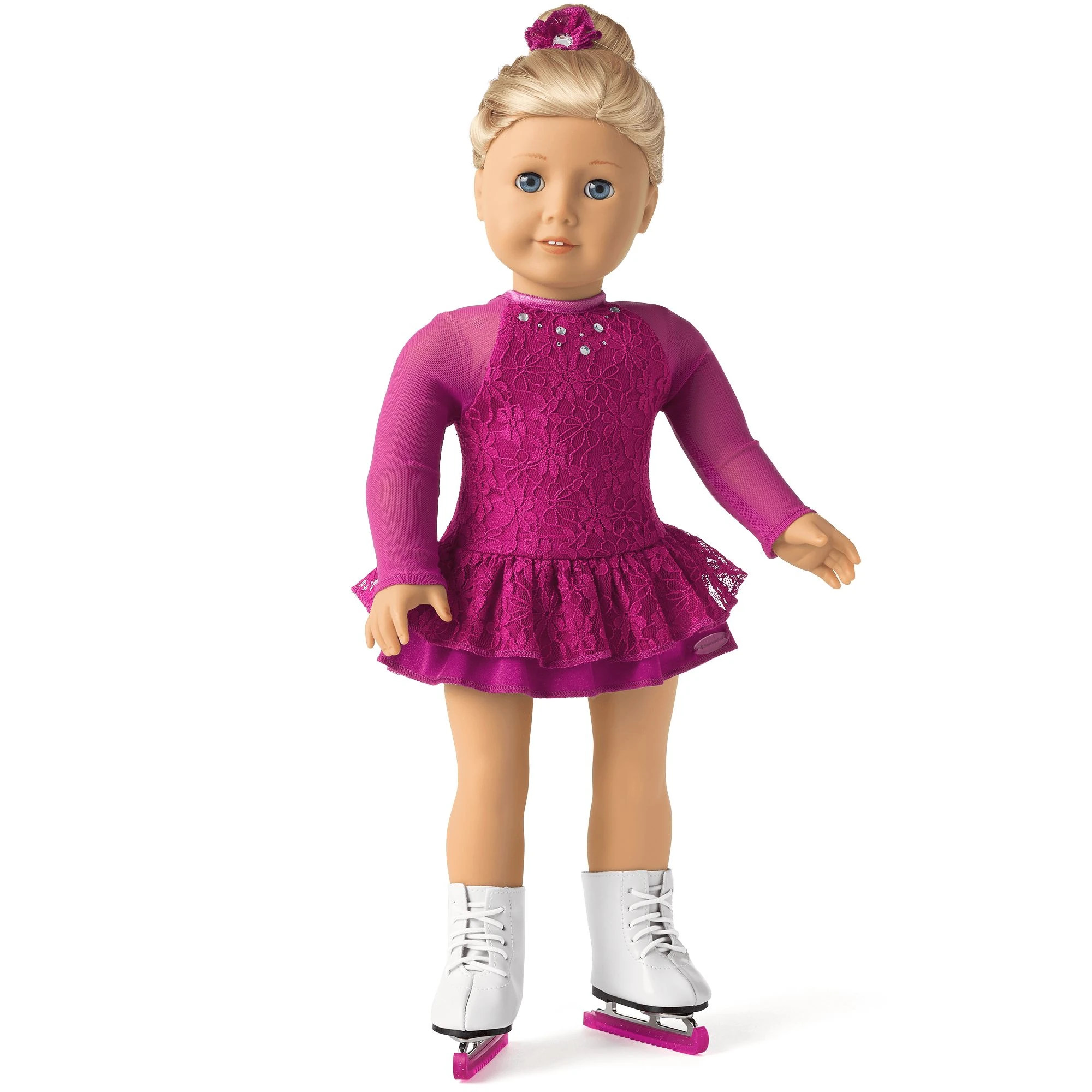 Christmas Ice Skating Outfit Set For 18" American Girl Dolls - Winter  Holiday Clothes