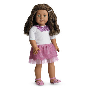 American girl purple sparkle outfit hotsell