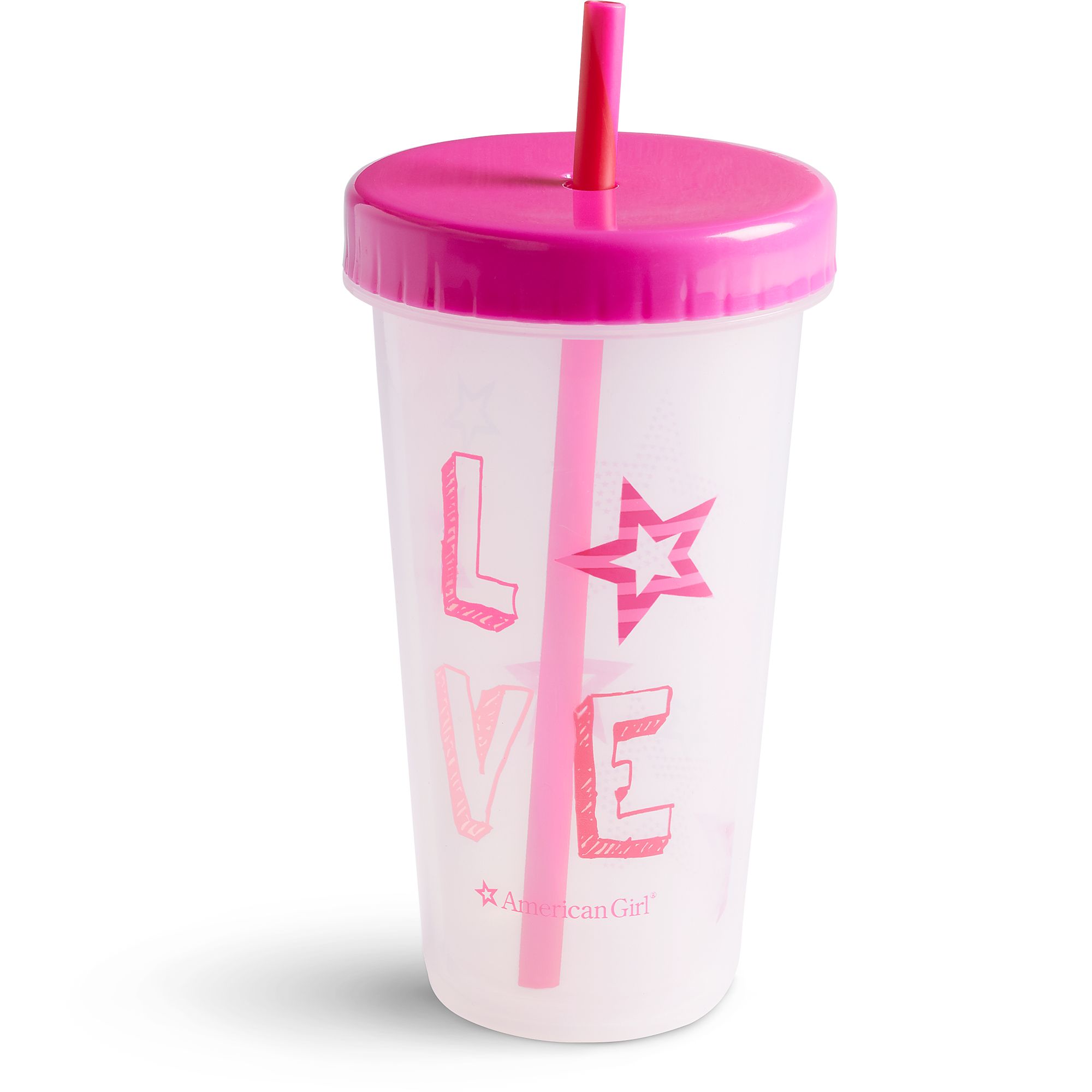 2 Star logo drink cup strawberry smoothie ACCESSORIES For American Girl 18  Doll