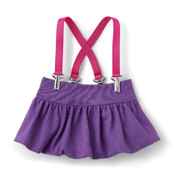 Pink skirt with suspenders cheap