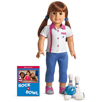 american girl doll bowling set