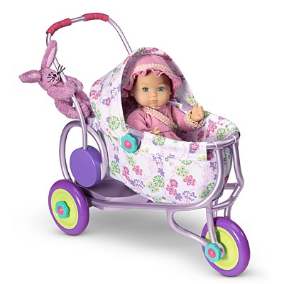 doll with stroller set