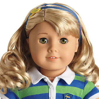 american girl doll blonde hair hazel eyes