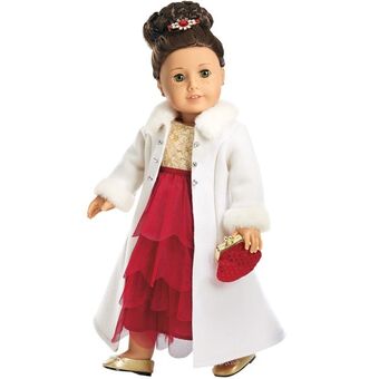 ruby red ball gown