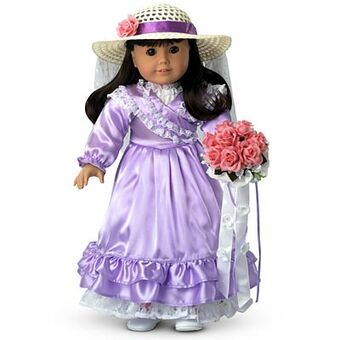 american girl purple dress