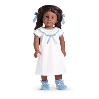 American Girl Addy White Flannel Nightgown~Pajamas Historical Pleasant Company