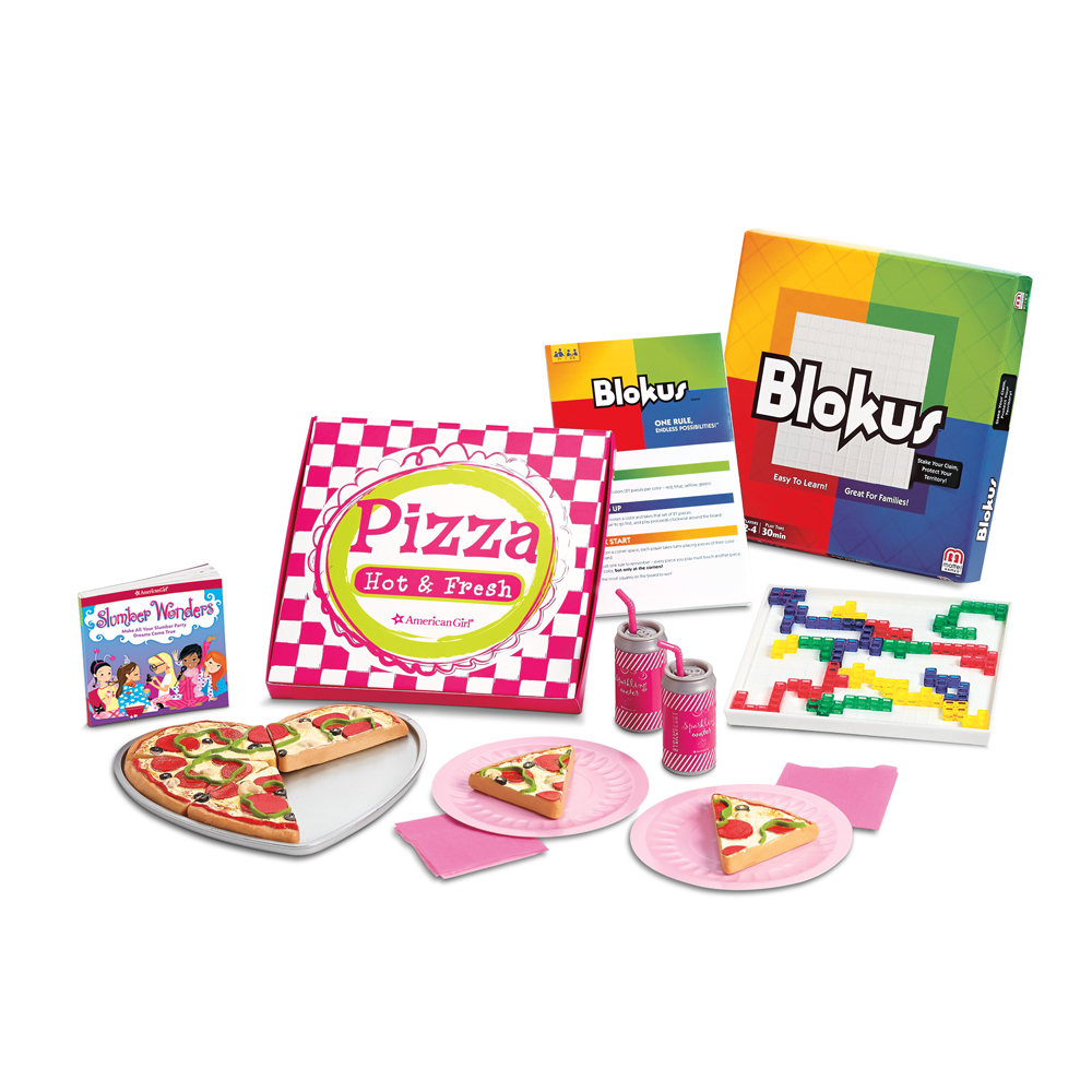 american girl doll pizza party set