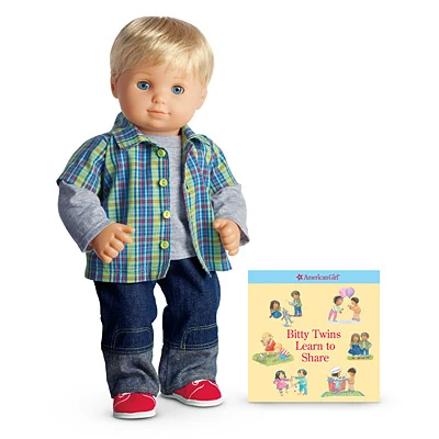 plaid and denim outfit