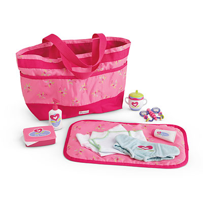 American Girl Bitty Baby Mommy's Diaper Bag Accessories NEW Butterfly Retired 