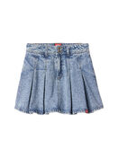 The blue Gap Pleated Denim Skirt for children.