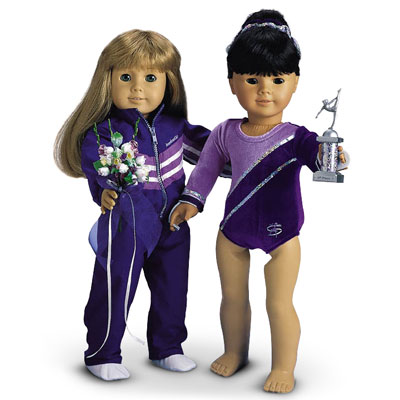 american girl doll gymnastic set