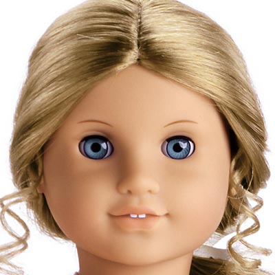 american girl doll with short blonde hair