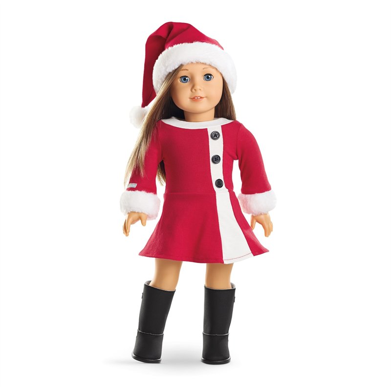 girl in santa dress