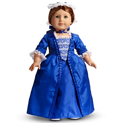 american girl doll blue dress