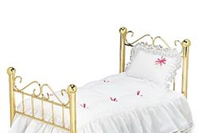 American Girl Doll Samantha Brass Bed With Mattress, Pillow, And Comforter  - Doll Furniture - Chicago, Illinois