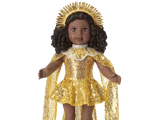 Glitzy Sequin Gown and Capelet Outfit