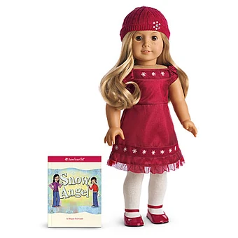 american girl doll red dress
