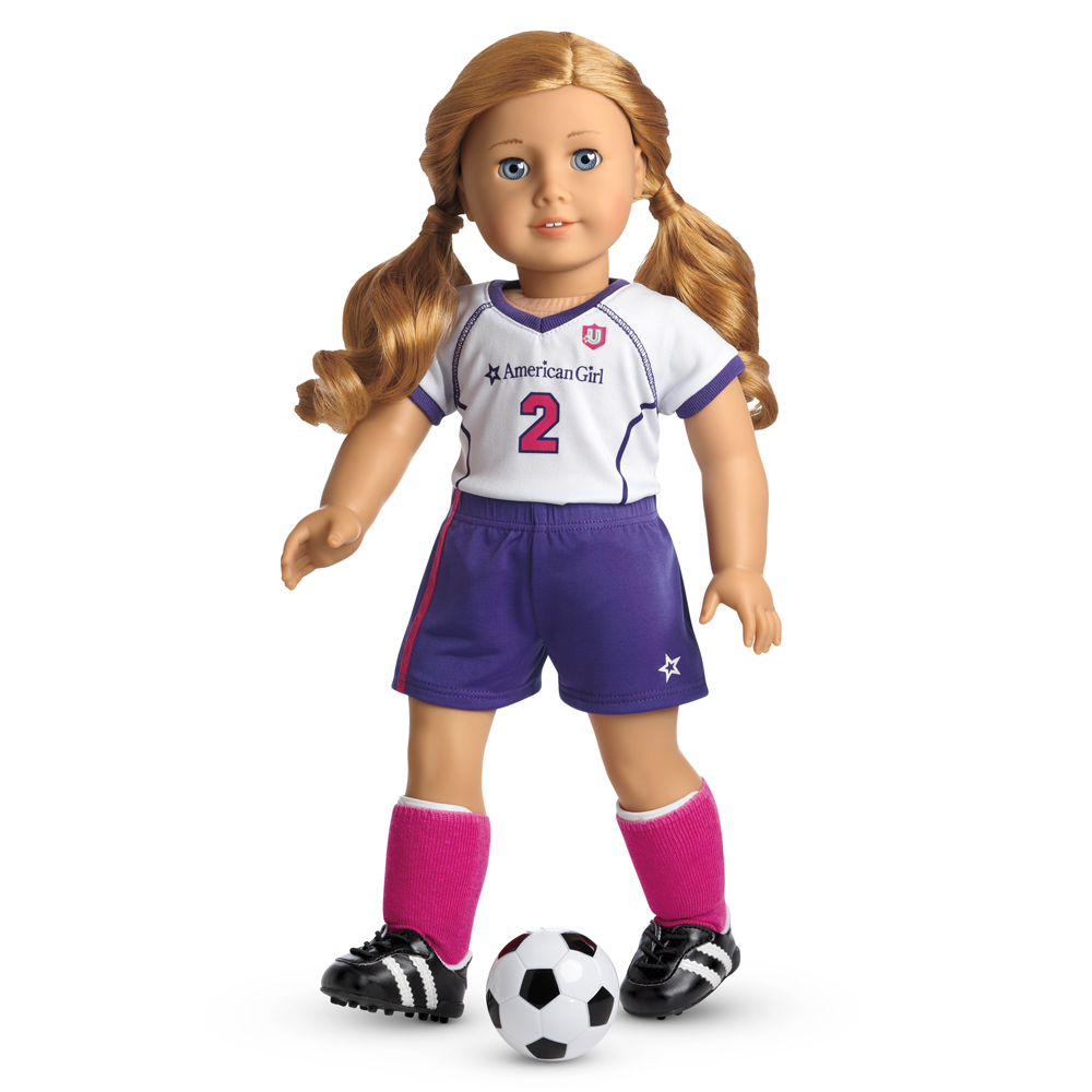 American girl doll soccer shop player