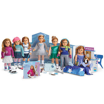 american girl ice skating set