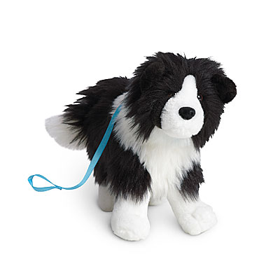 American Girl Saige's Dog Rembrandt Border Collie Black White 2014 Jointed BKC31 for sale online 