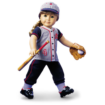 american girl doll softball