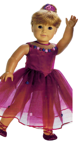 African American Clara Plush Doll in Soft Pink Satin Dress