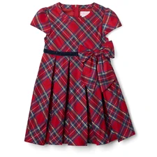 PrettyPlaidChristmasDressBB Kids